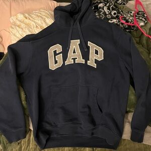 GAP Men's Black Hoodie Sweater